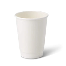 12 oz Take away coffee cups (coated), double-walled, Ø 90 mm, white