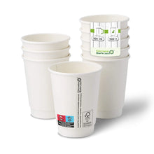 12 oz Take away coffee cups (coated), double-walled, Ø 90 mm, white
