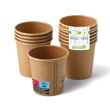 4 oz Paper cups (coated), Ø 62 mm, brown