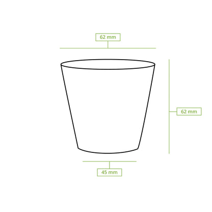 4 oz Paper cups (coated), Ø 62 mm, brown
