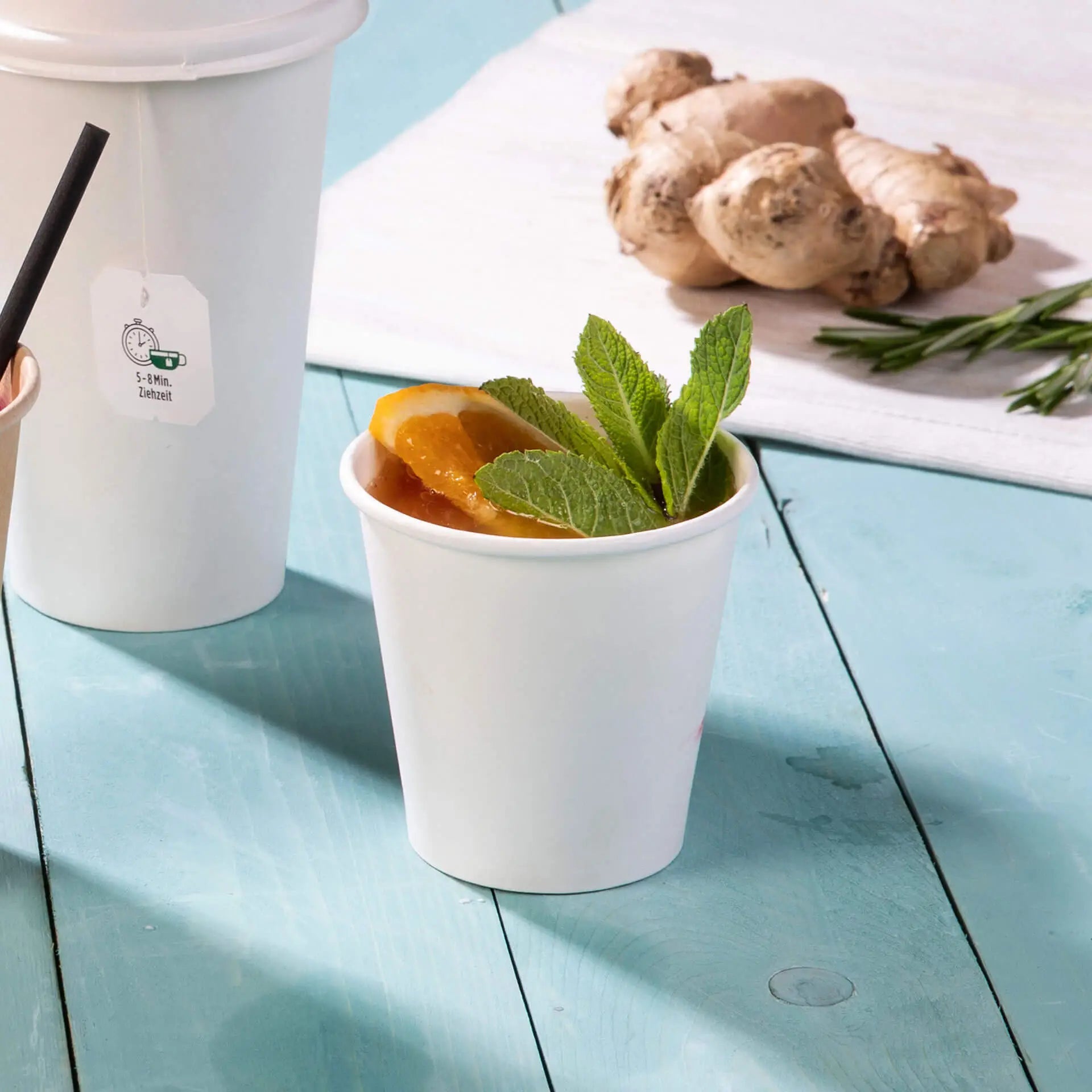 4 oz Paper cups (coated), Ø 62 mm, white