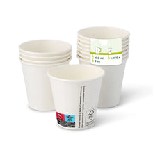 6 oz Paper cups (coated), Ø 80 mm, white