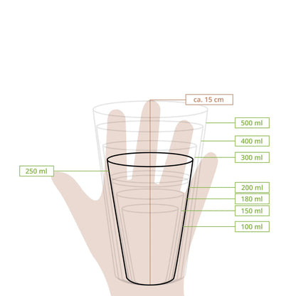 10 oz Paper cups (coated), Ø 90 mm, brown