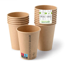 12 oz Paper cups (coated), Ø 90 mm, brown