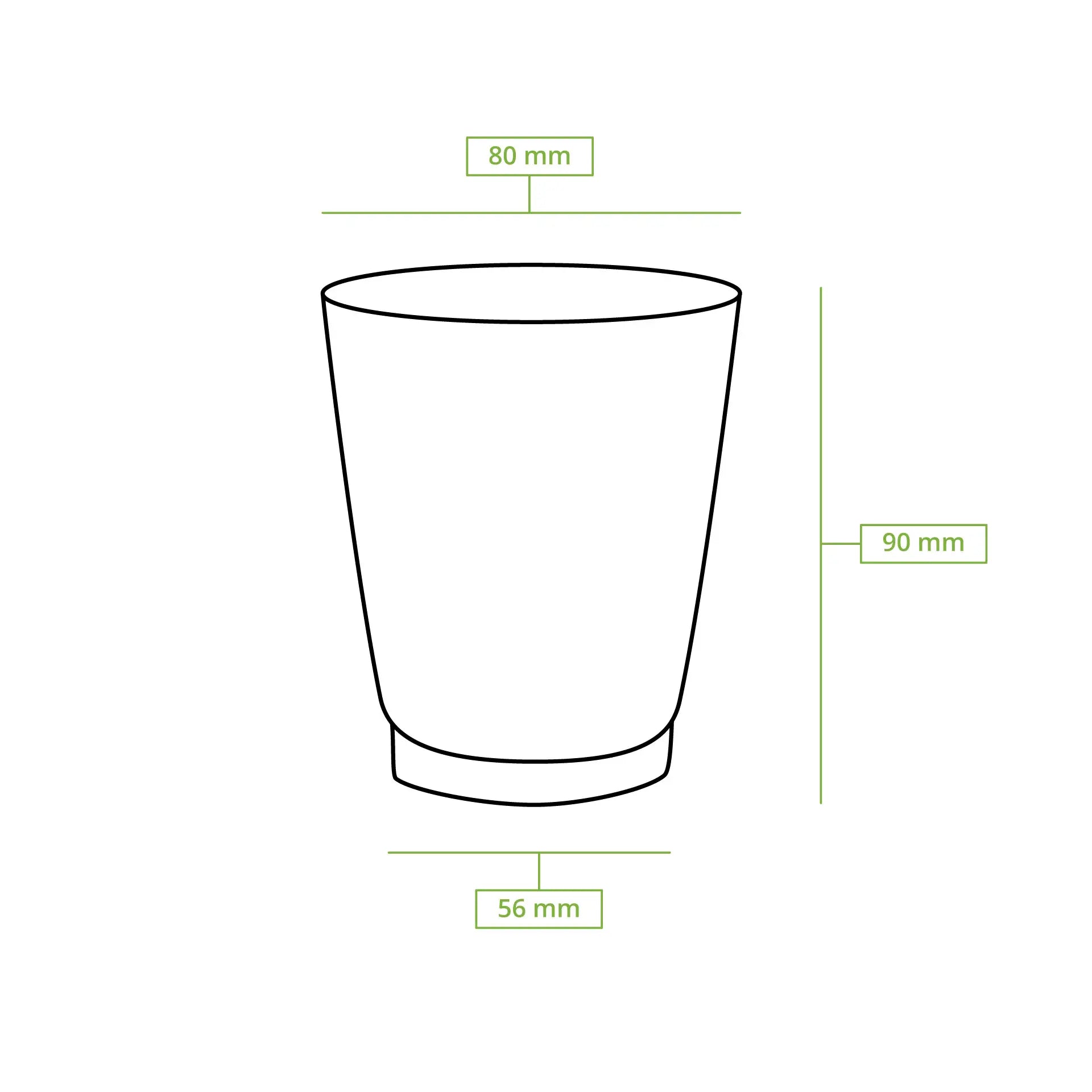 8 oz Take away coffee cups (coated) / Ripple cups, Ø 80 mm, brown, inner white