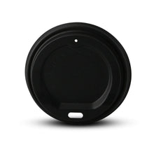PS lid Ø 80 mm, black, drinking hole