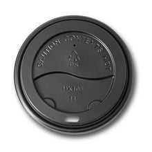 PS lid Ø 90 mm, black, drinking hole