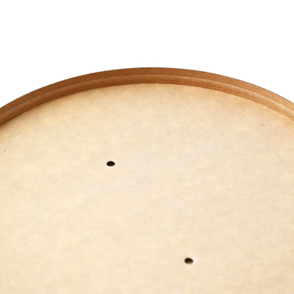 Cardboard lid with membrane (coated) Ø 185 mm, brown, round (for paper bowls)