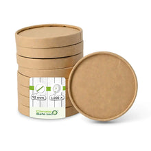Cardboard lids (coated) Ø 92 mm, brown (for ice cream cups)