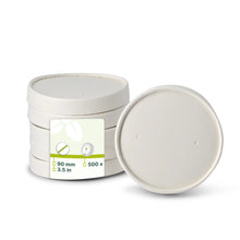 Cardboard membrane lids Ø (coated) 90 mm, white (for soup containers)