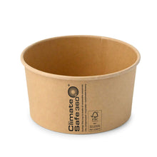 Paper bowls (coated) / Salad bowls 800 ml, Ø 150 mm, brown, round (1000 ml max. volume)