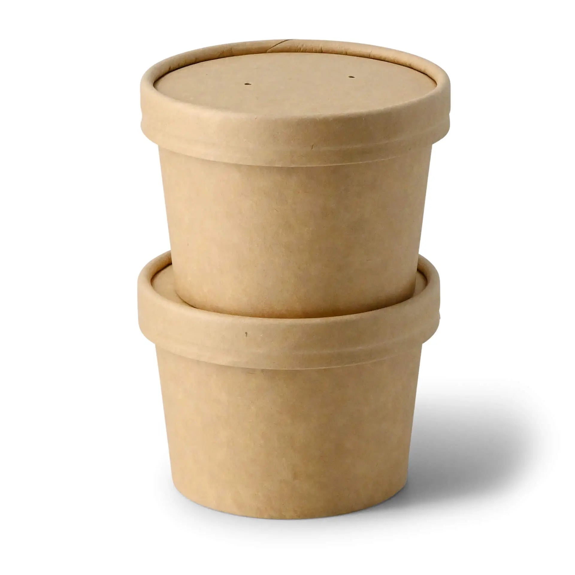 8 oz, Takeaway Soup container (coated), Ø 90 mm, brown