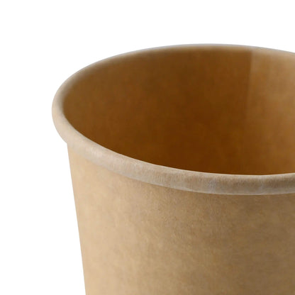 8 oz, Takeaway Soup container (coated), Ø 90 mm, brown