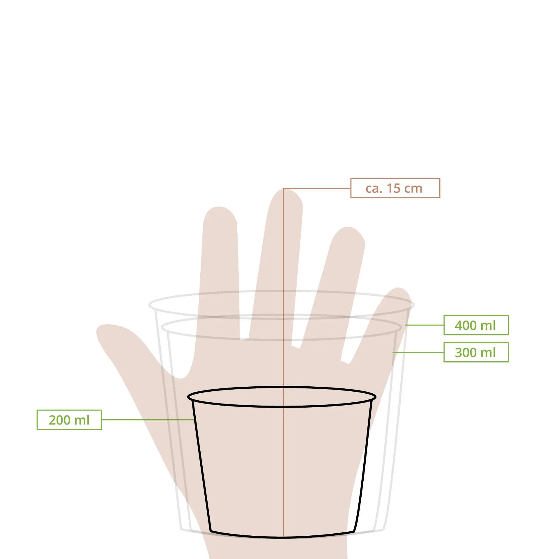 8 oz, Takeaway Soup container (coated), Ø 90 mm, brown