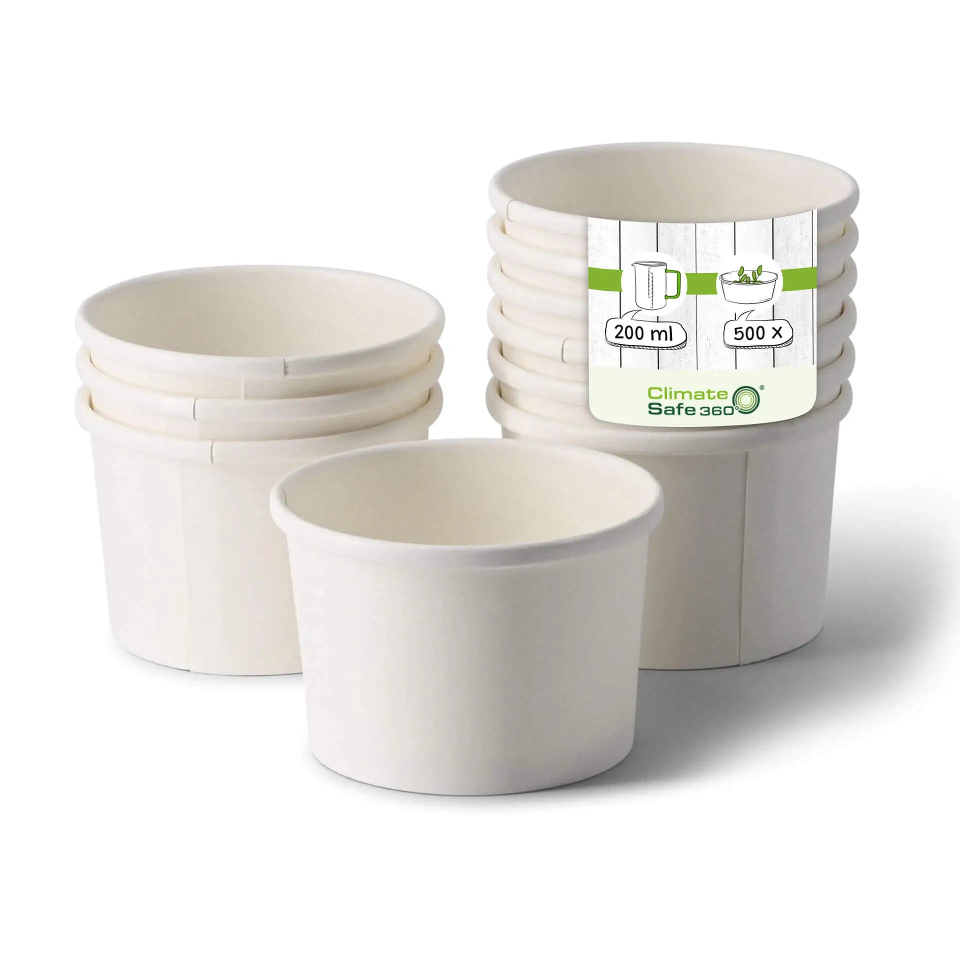8 oz, Takeaway Soup container (coated), Ø 90 mm, white