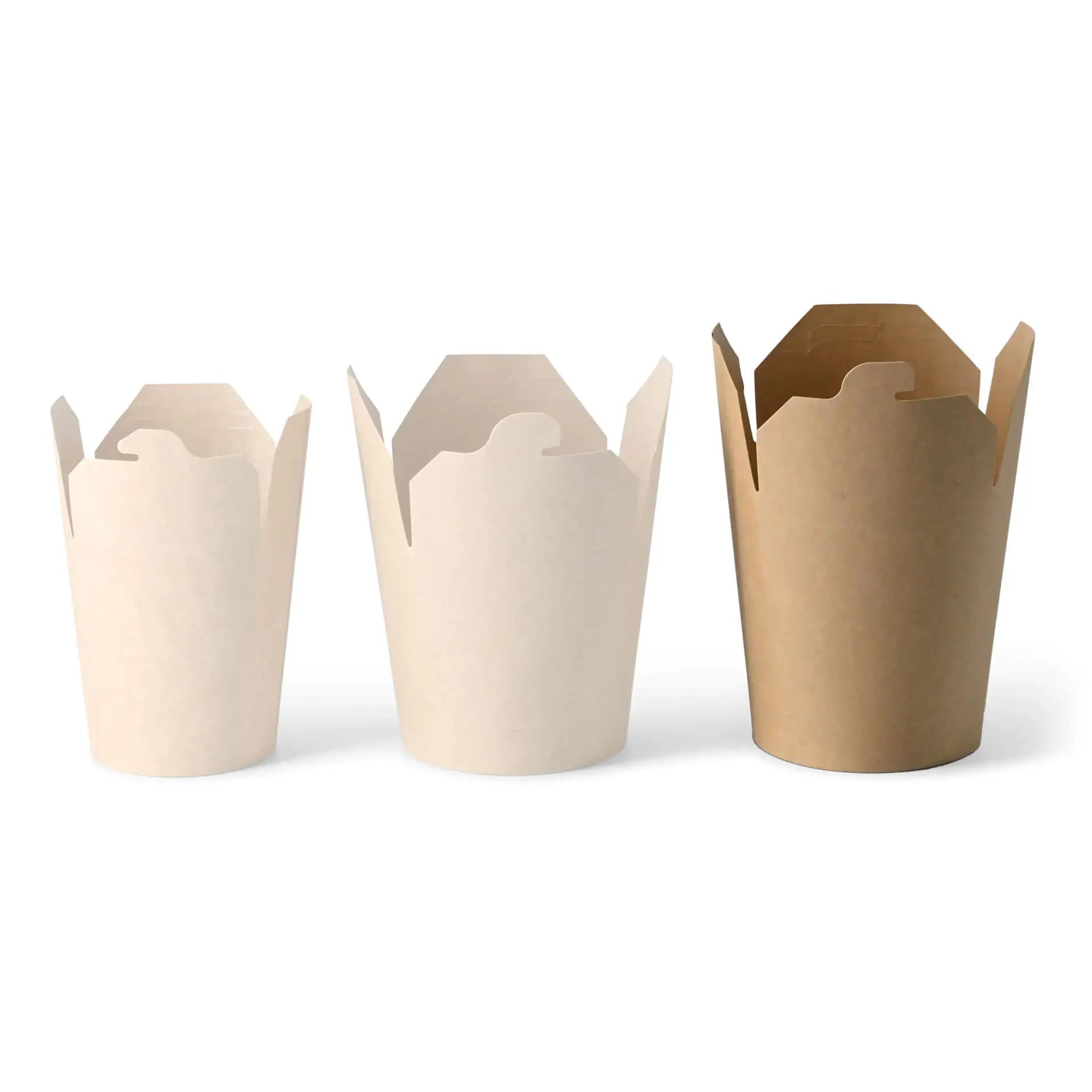 Noodle box / Asian box made of coated cardboard, 800 ml, brown