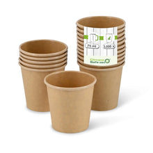 Deli containers (coated) 75 ml, Ø 62 mm, brown