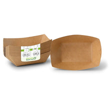 Cardboard Snack Tray 200 ml, 13 x 10 x 3 cm, brown