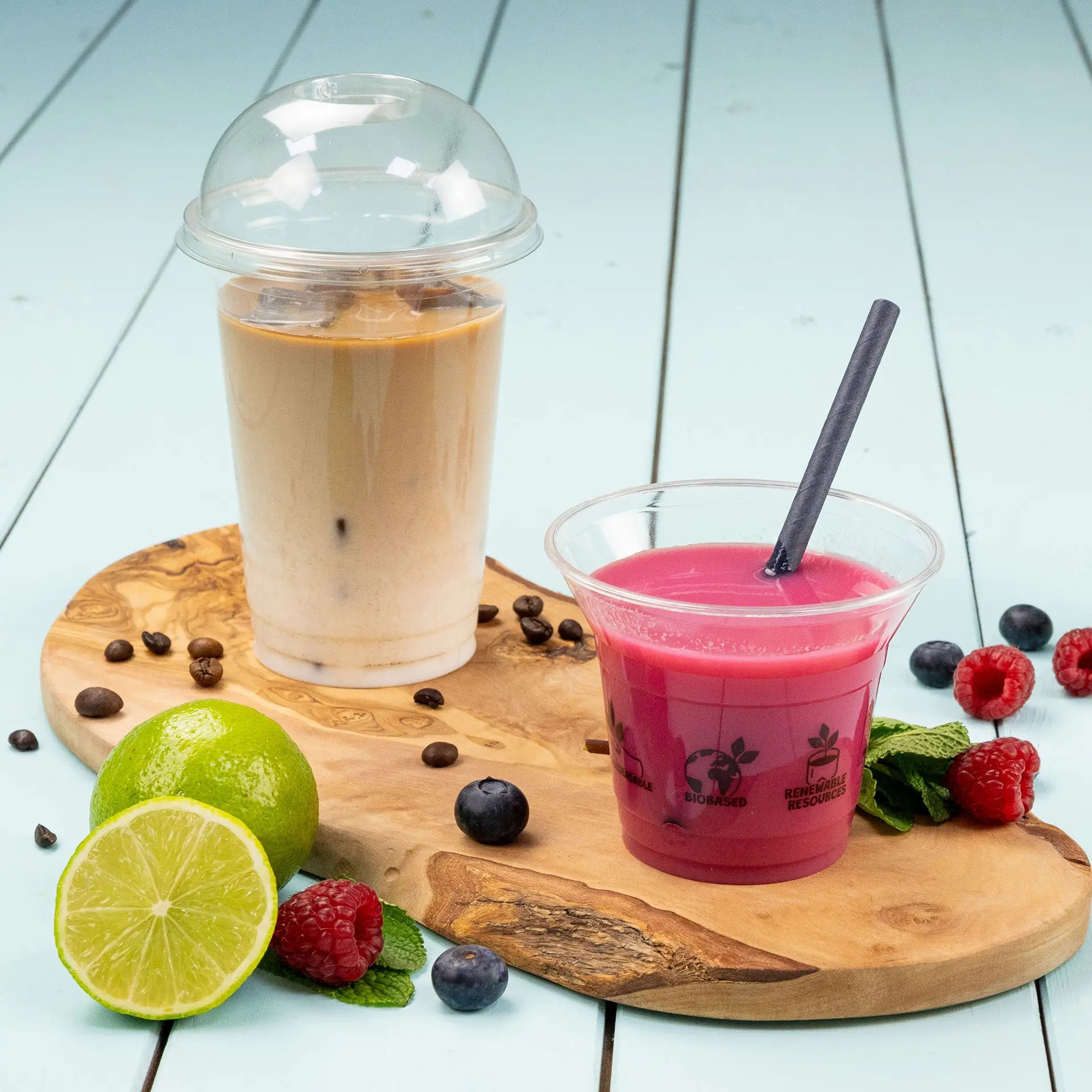 8 oz PLA Smoothie Cups, Ø 96 mm