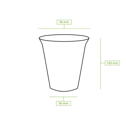 12 oz PLA Smoothie Cups, Ø 96 mm