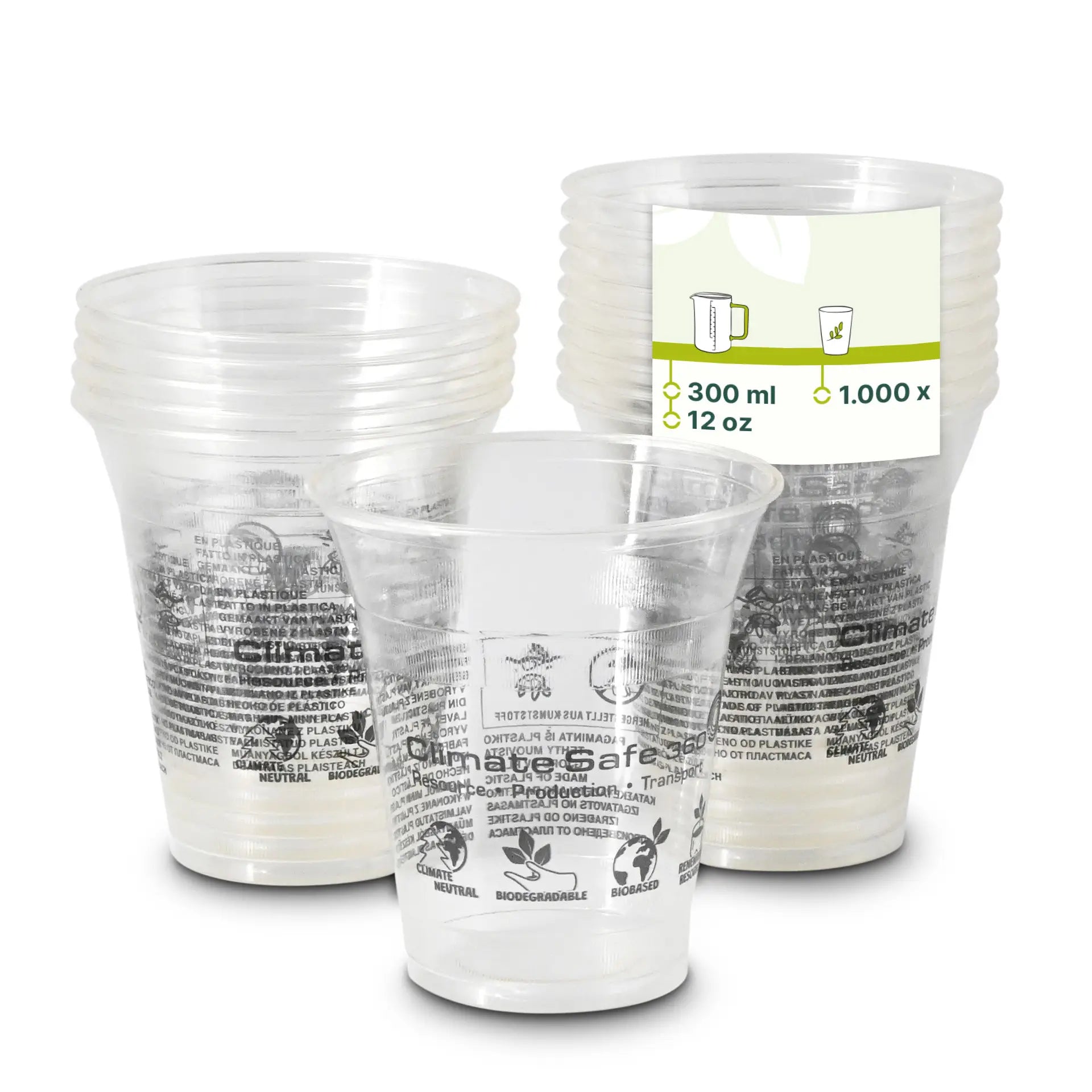 12 oz PLA Smoothie Cups, Ø 96 mm