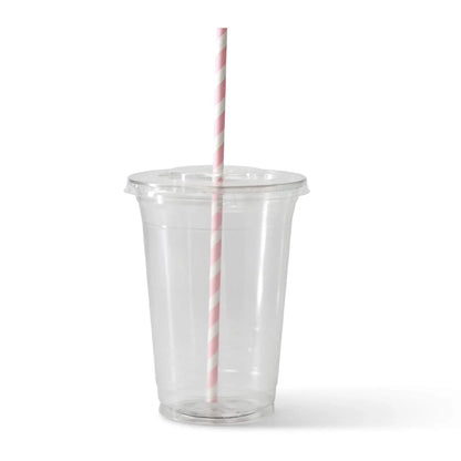 20 cm, Ø 0.6 cm Paper-straws, pastel striped