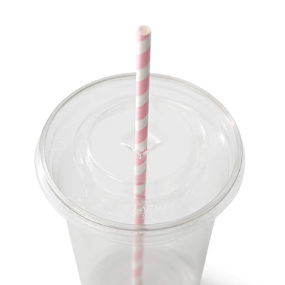 20 cm, Ø 0.6 cm Paper-straws, pastel striped
