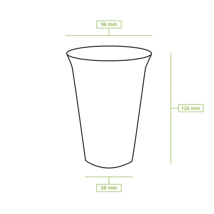 16 oz PLA Smoothie Cups, Ø 96 mm