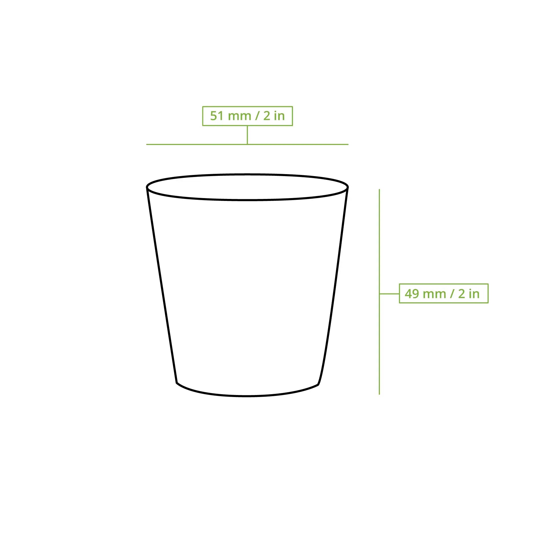 Paper shot cups, 40 ml / 1,5 oz, white