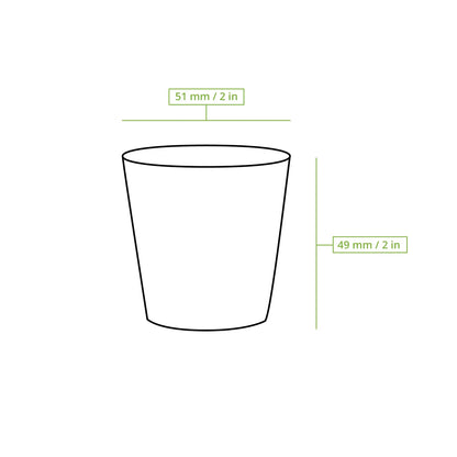 Paper shot cups, 40 ml / 1,5 oz, white