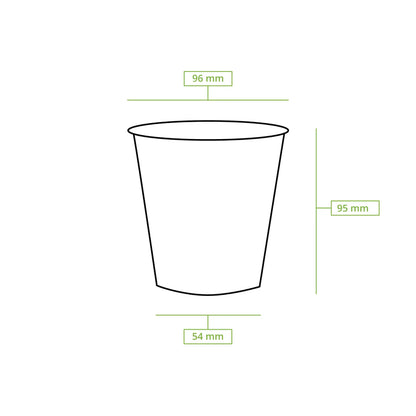 8 oz rPET clear cups, Ø 95 mm