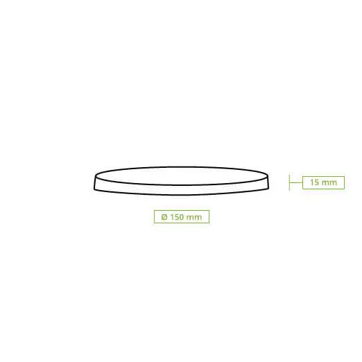 Reusable lids "merways Bowl" Ø 150 mm, PP, grey