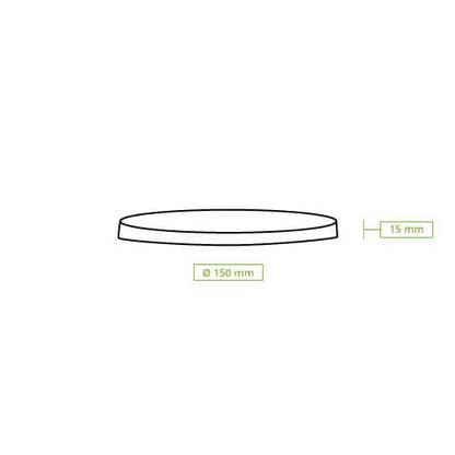 Reusable lids "merways Bowl" Ø 150 mm, PP, grey