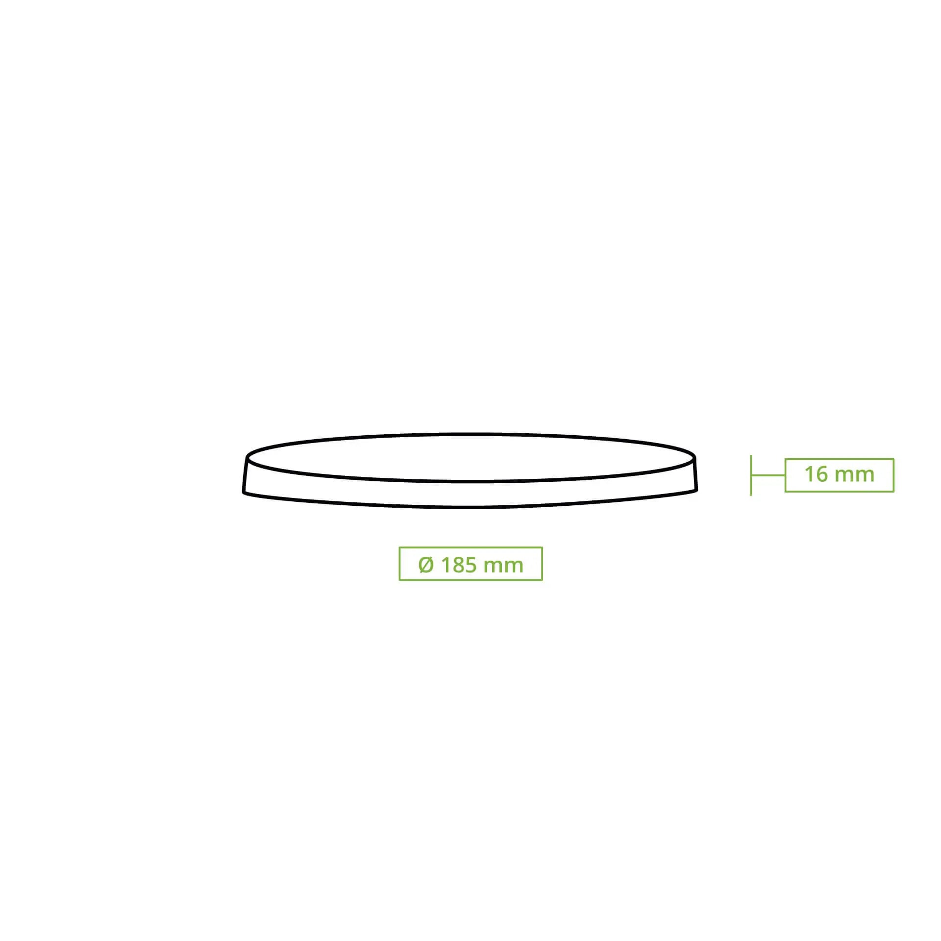 Reusable lids "merways Bowl" Ø 185 mm, PP, transparent
