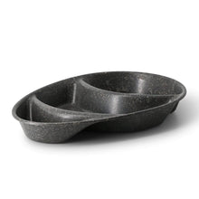 | 2 FOR 1 | Reusable divided plates "merways Plate" 27.5 × 20 × 3.5 cm, 3 compartments, teardrop, pepper / grey