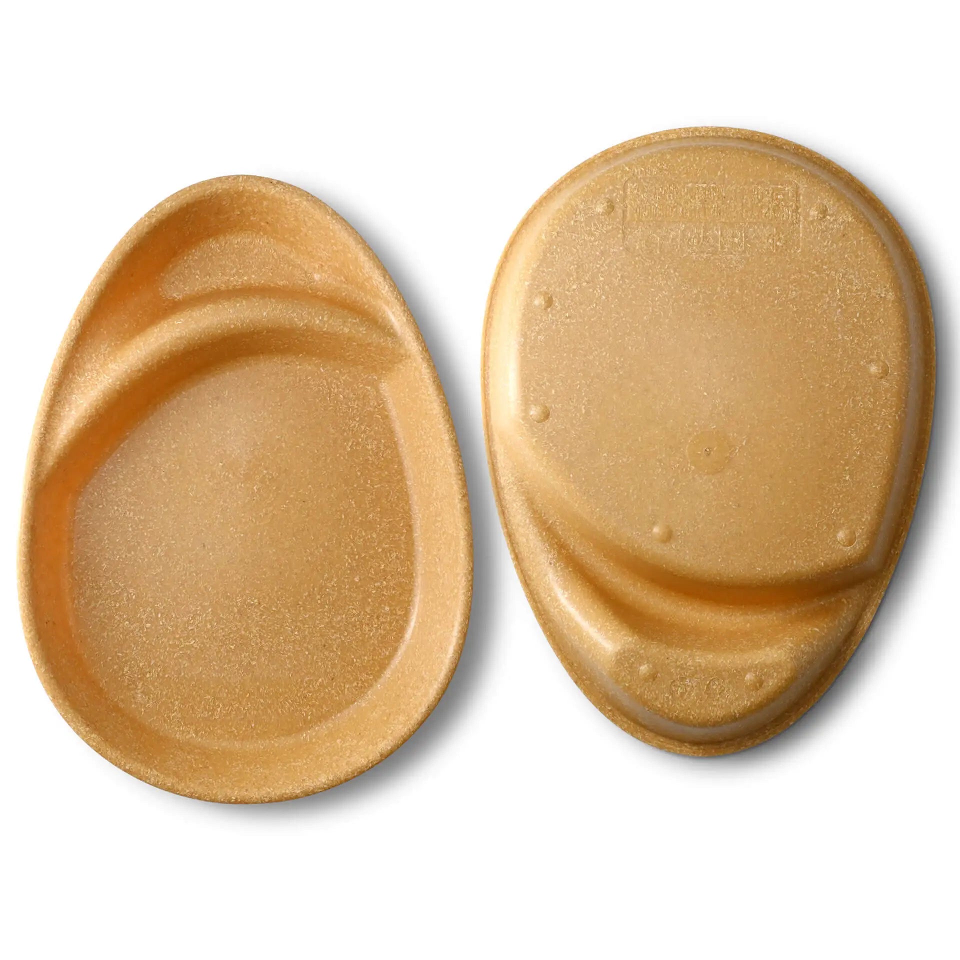 | 2 FOR 1 | Reusable divided plates "merways Plate" 27.5 × 20 × 3.5 cm, 2 compartments, teardrop, caramel / brown