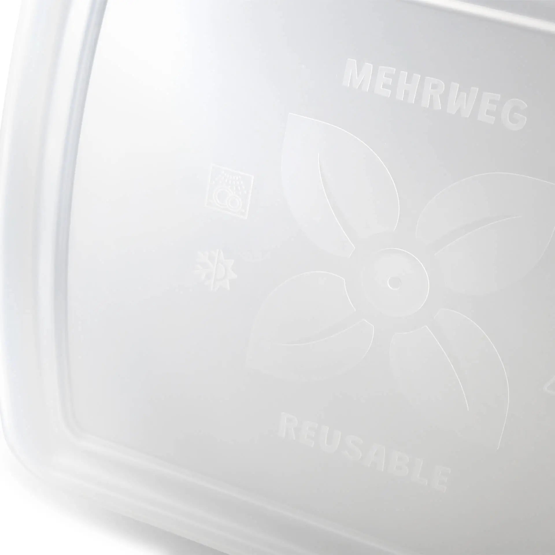 Reusable lids "merways Box" 24.5 x 20 x 4.5 cm, PP, transparent