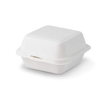 Sugarcane burger box 15 x 15 x 8 cm, square