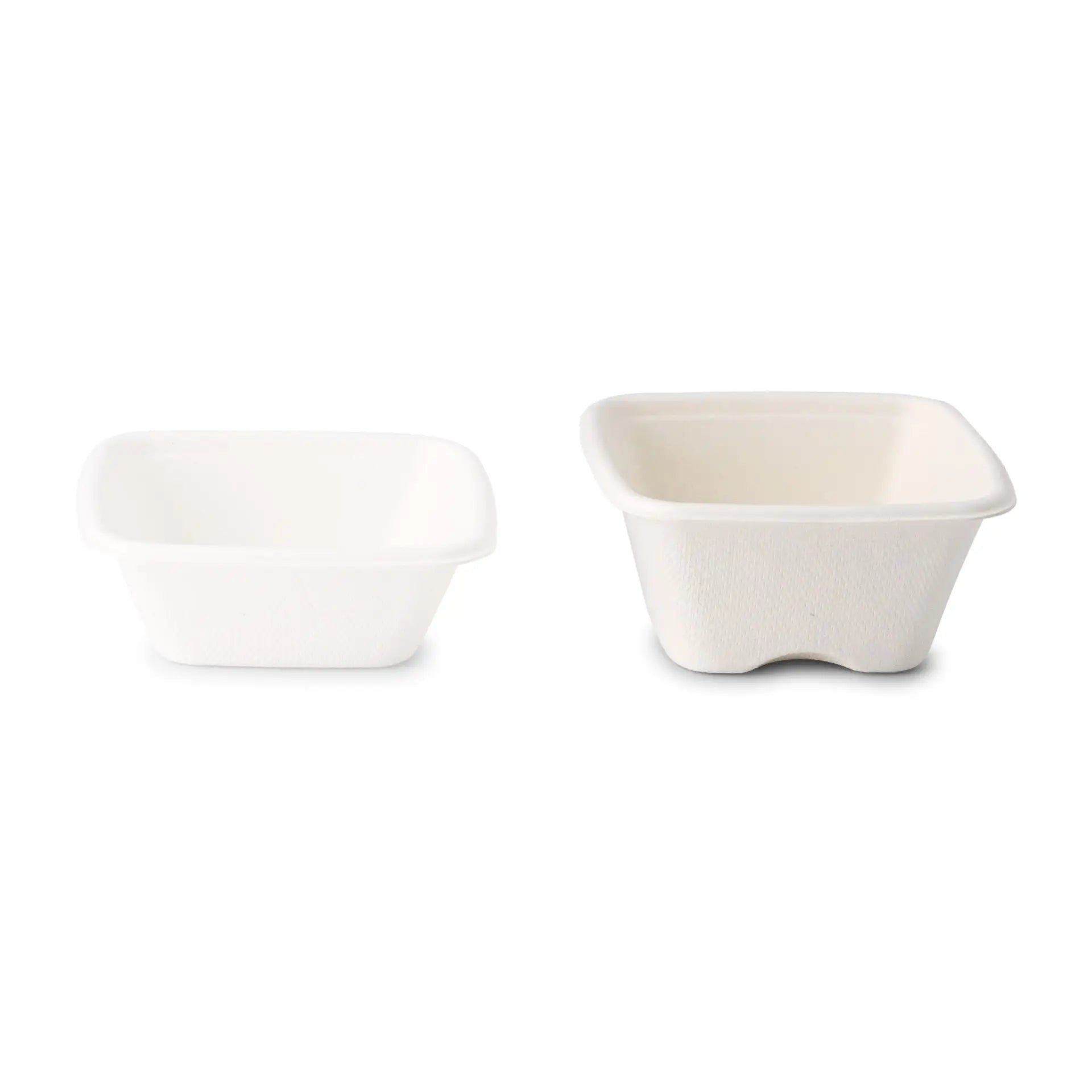 Bagasse portion cups, 100 ml, 80 x 80 x 37 mm, square