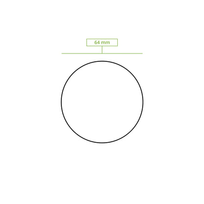 PET lids Ø 62 mm, clear, round