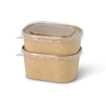 rPET lids 11 x 8 cm, clear, rectangular