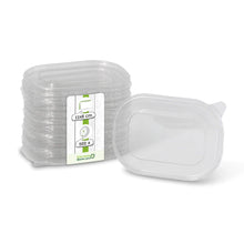 rPET lids 11 x 8 cm, clear, rectangular
