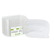 rPET lids 17,5 x 12,5 cm, clear, rectangular