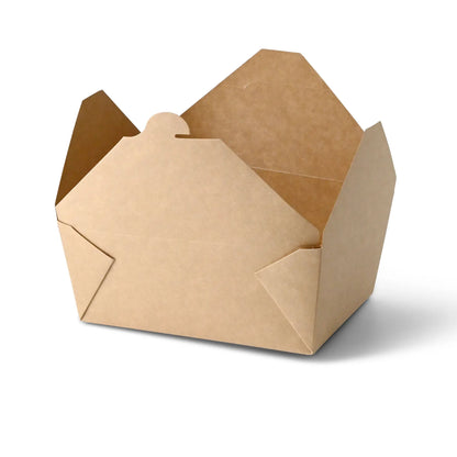 Take-away boxes made of cardboard 2500 ml, brown