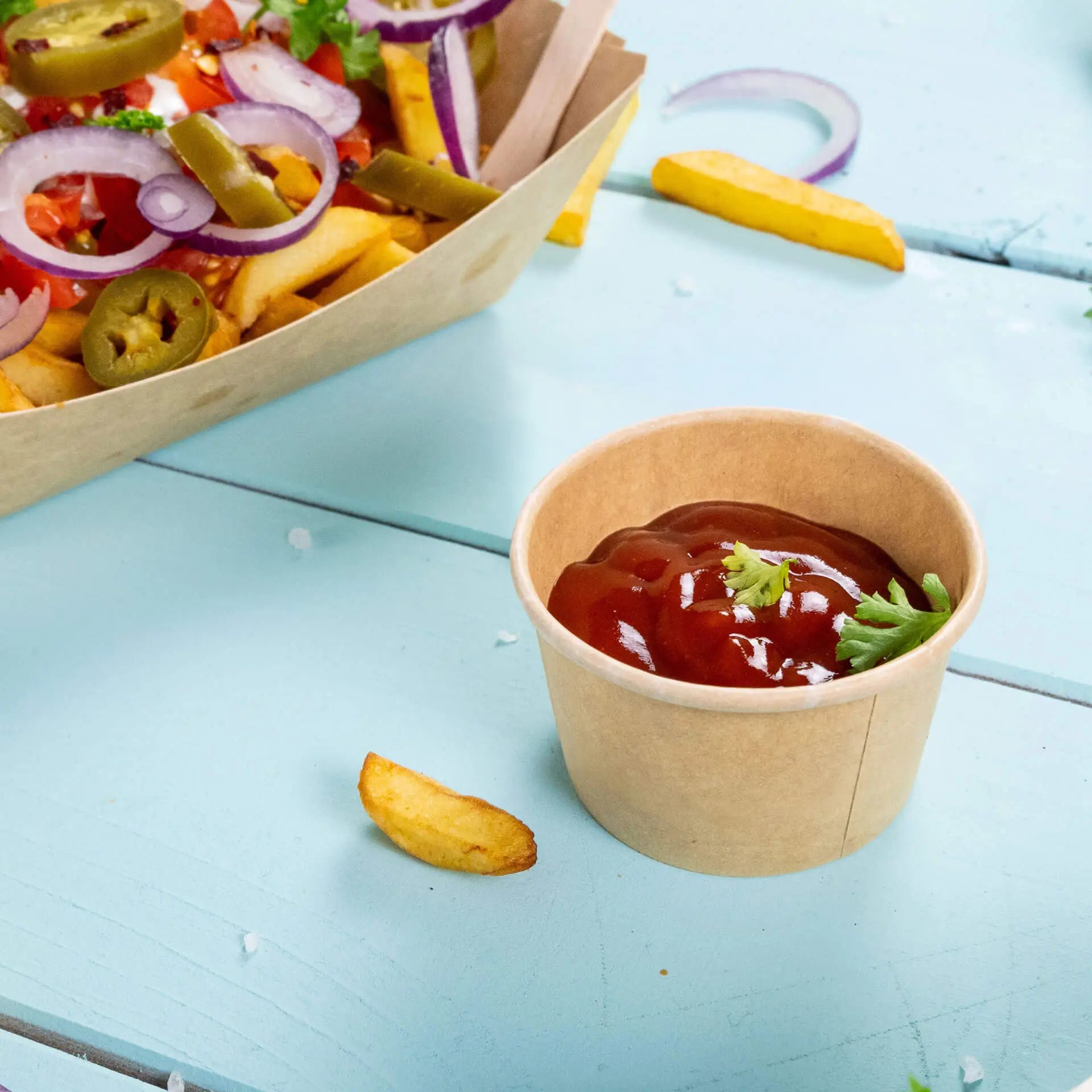 Paper portion cups 40 ml, Ø 62 mm, kaft