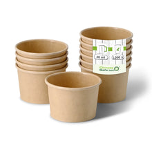 Paper portion cups 40 ml, Ø 62 mm, kaft