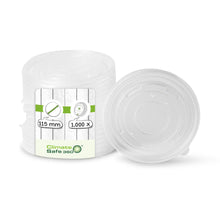 PP Flat Lids Ø 115 mm, closed (for universal cups)