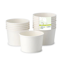 8 oz Cardboard Soup Cup, Ø 90 mm, white