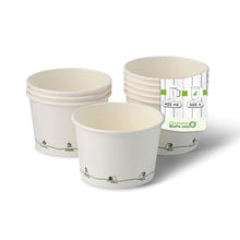 16 oz Cardboard Soup Container, Ø 115 mm, "EcoUp©"-icons