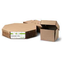Burger box 13 x 13 x 10 cm, kraft board, foldable